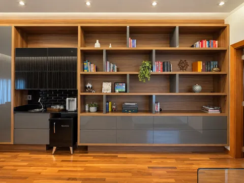 Espaços Multifuncionais &mdash; Estante Multifuncional com Bar e Cantinho do Café