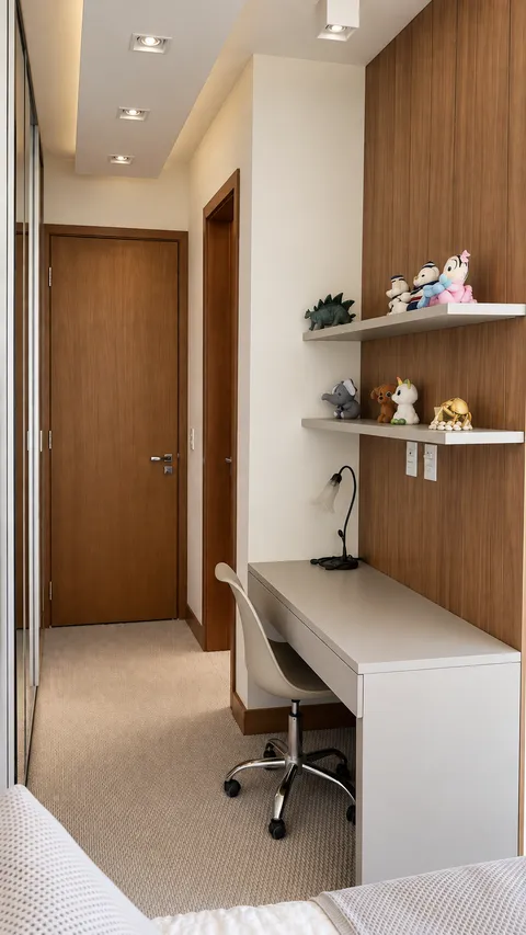 Home Office &mdash; Espaço de Estudos e Leitura Infantil com Marcenaria Lúdica